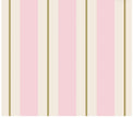 Hester & Cook Pink & Gold Awning Stripe Cocktail Napkins