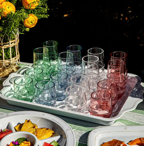 Juliska Amalia Seagrass Large Tumbler - Acrylic
