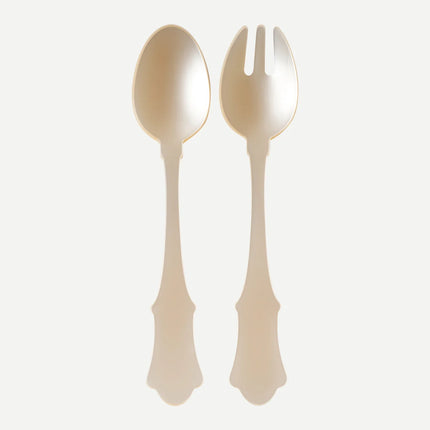 Sabre Honorine 2 Piece Salad Set - Pearl