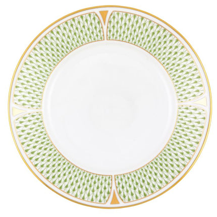 Herend Art Deco Dessert Plate - Green