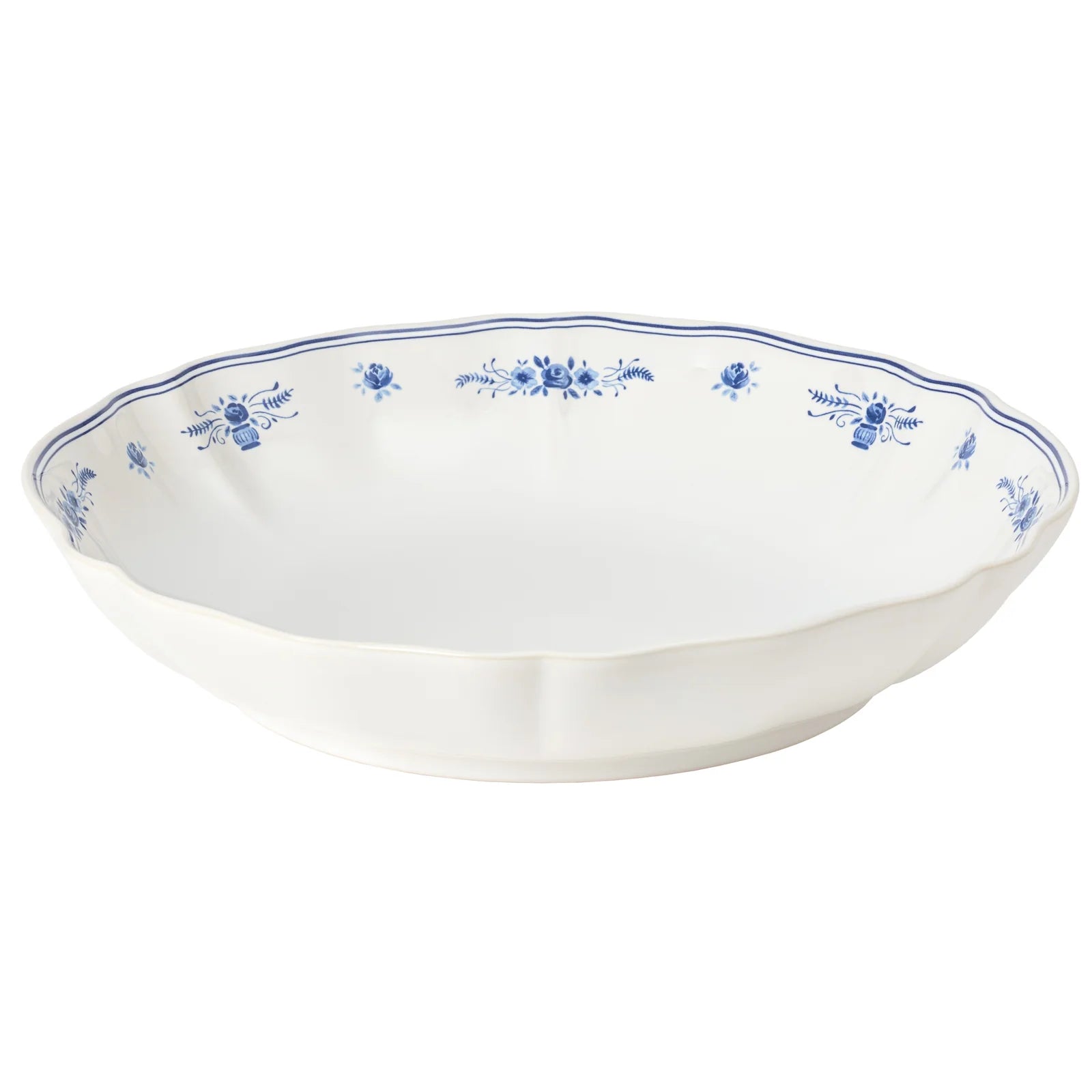 Costa Nova Vila Serving Bowl - White/Blue