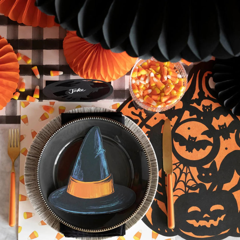 Hester & Cook Die-Cut Wicked Jack-O- Lantern Placemats