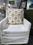 MCHI Designer Quadrille Clementine All Over Peach Pink Pillow