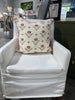 MCHI Designer Quadrille Clementine All Over Peach Pink Pillow
