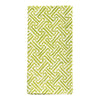 Caspari Fretwork Green Cloth Dinner Napkins