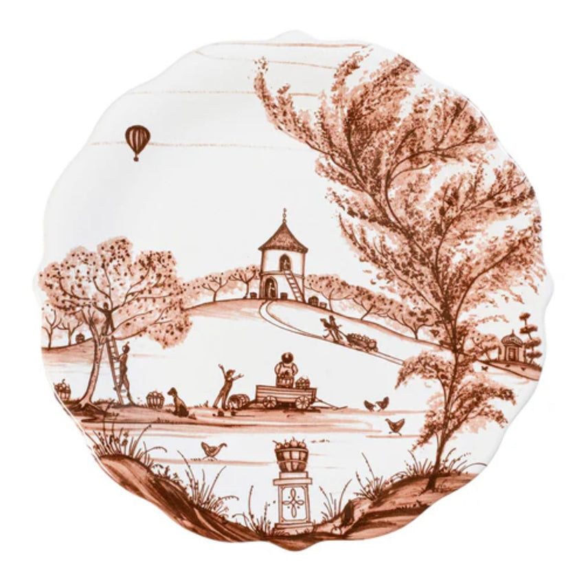 Juliska Country Estate Harvest Party Dessert/Salad Plate Assorted Set/4