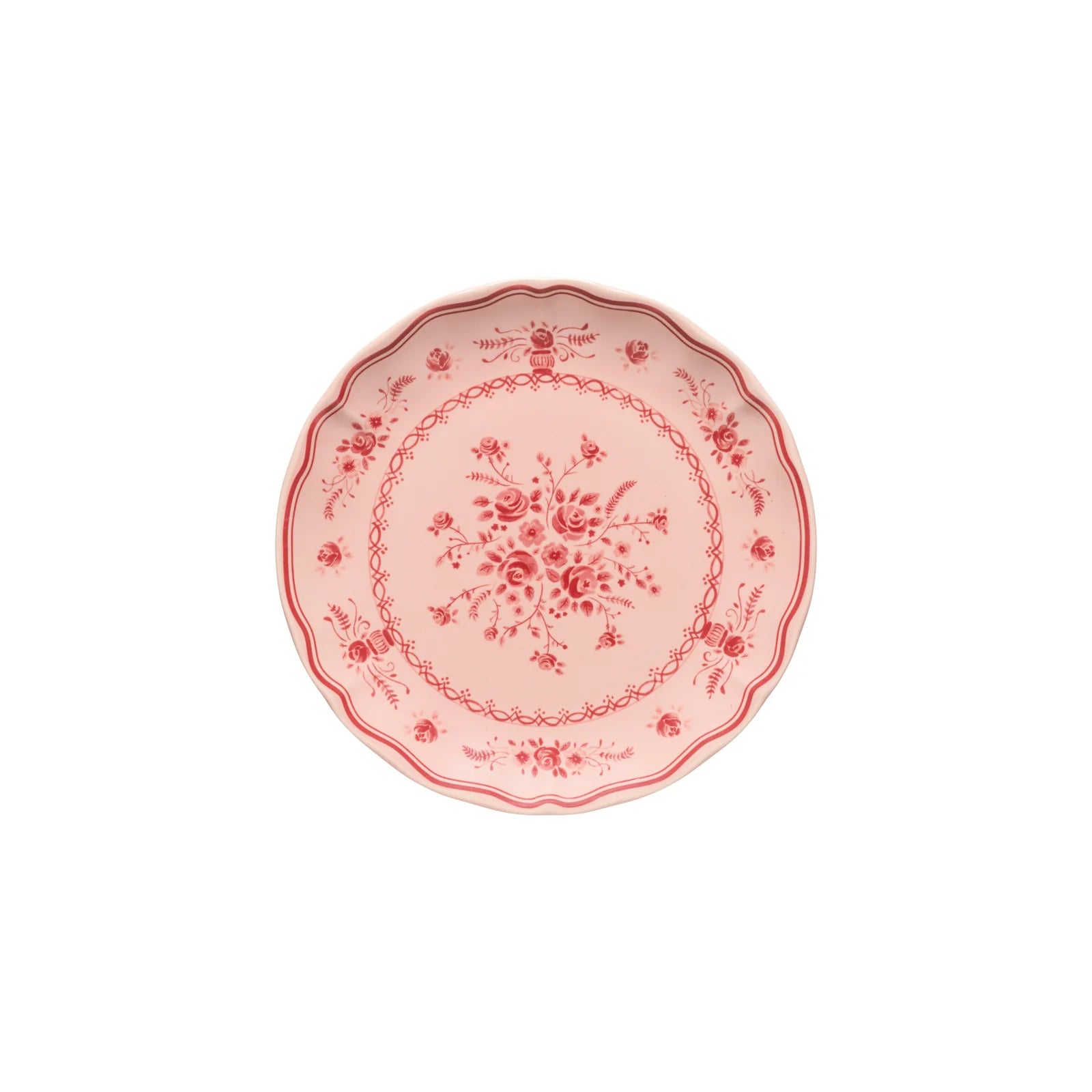 Costa Nova Vila Salad Plate - Pink/Red