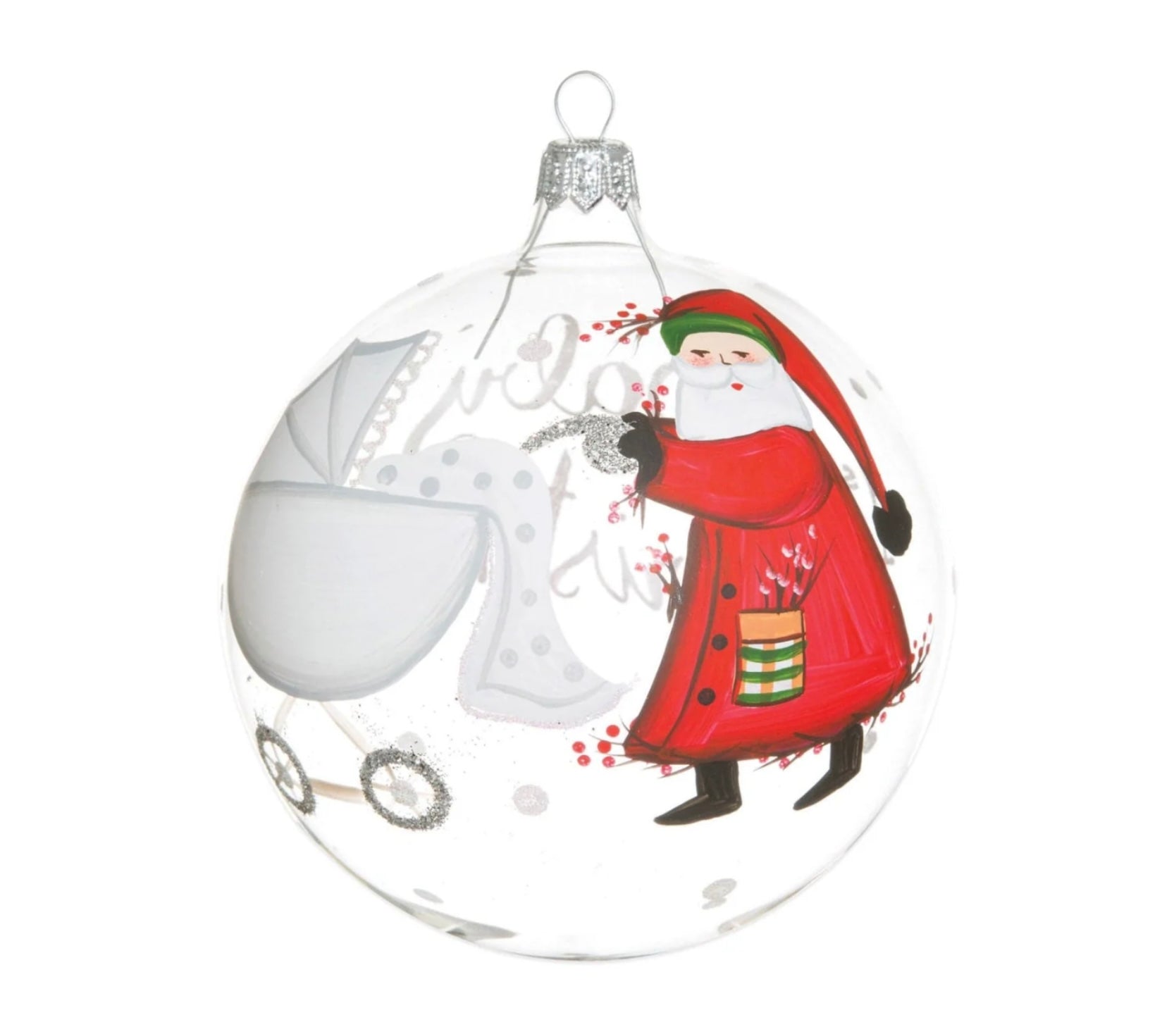 Vietri Old St. Nick Baby’s First Christmas Ornament