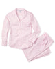 Petite Plume Women’s Long Twill Pajama Set - Sweethearts