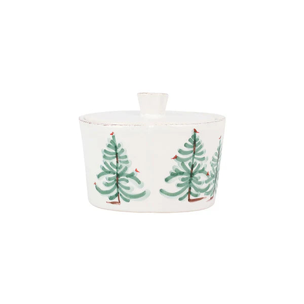 Vietri Lastra Holiday Sugar Pot