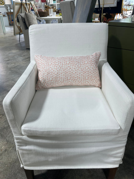 MCHI Designer Kristen Leigh Studio Thistle Linen Pink Fabric Lumbar Pillow