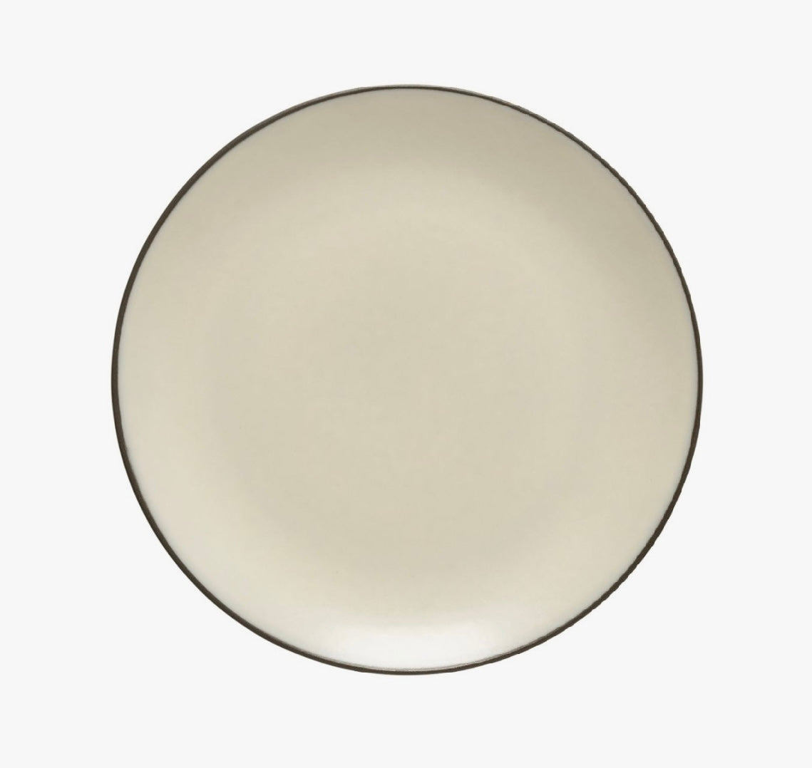 Costa Nova Stacked Organic Salad Plate - Salt