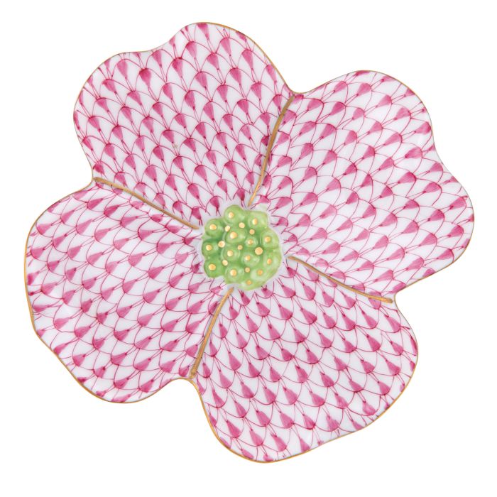Herend Decorative Dogwood Flower - Raspberry