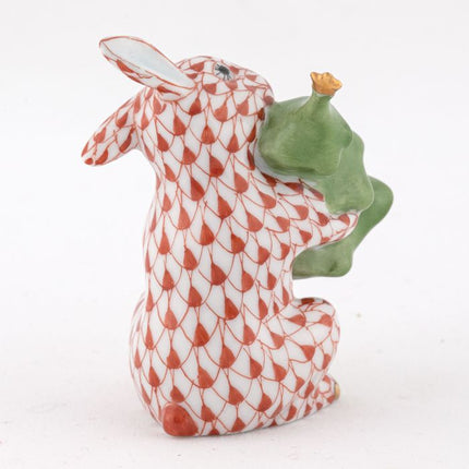Herend Decorative Christmas Tree Bunny - Rust