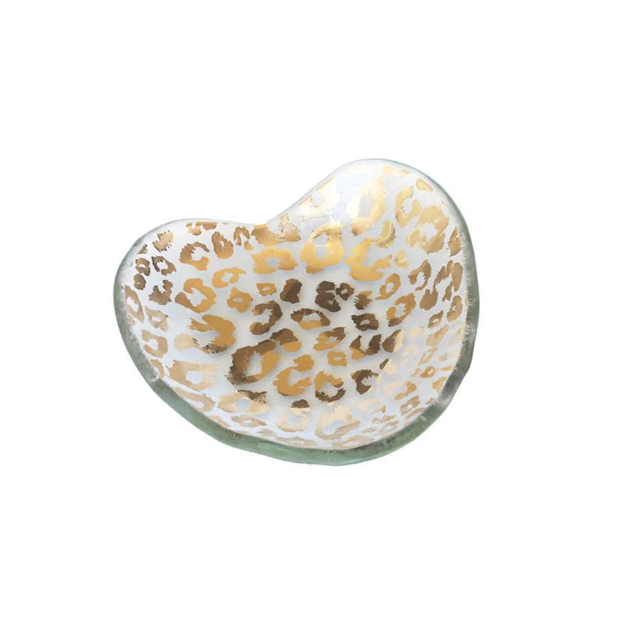 annieglass Cheetah Heart Bowl