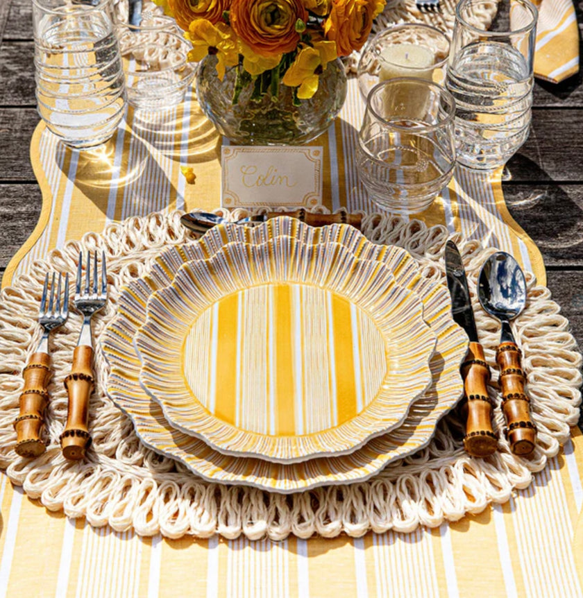 Juliska Straw Loop Oval Placemat