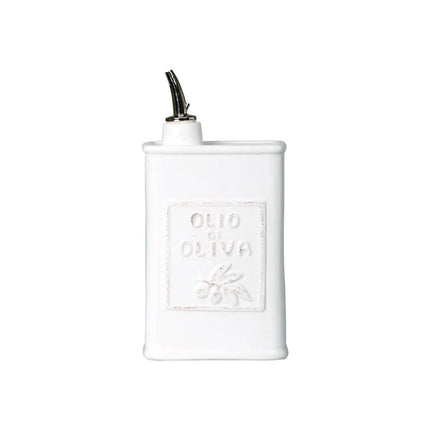 Vietri Lastra White Olive Oil Can