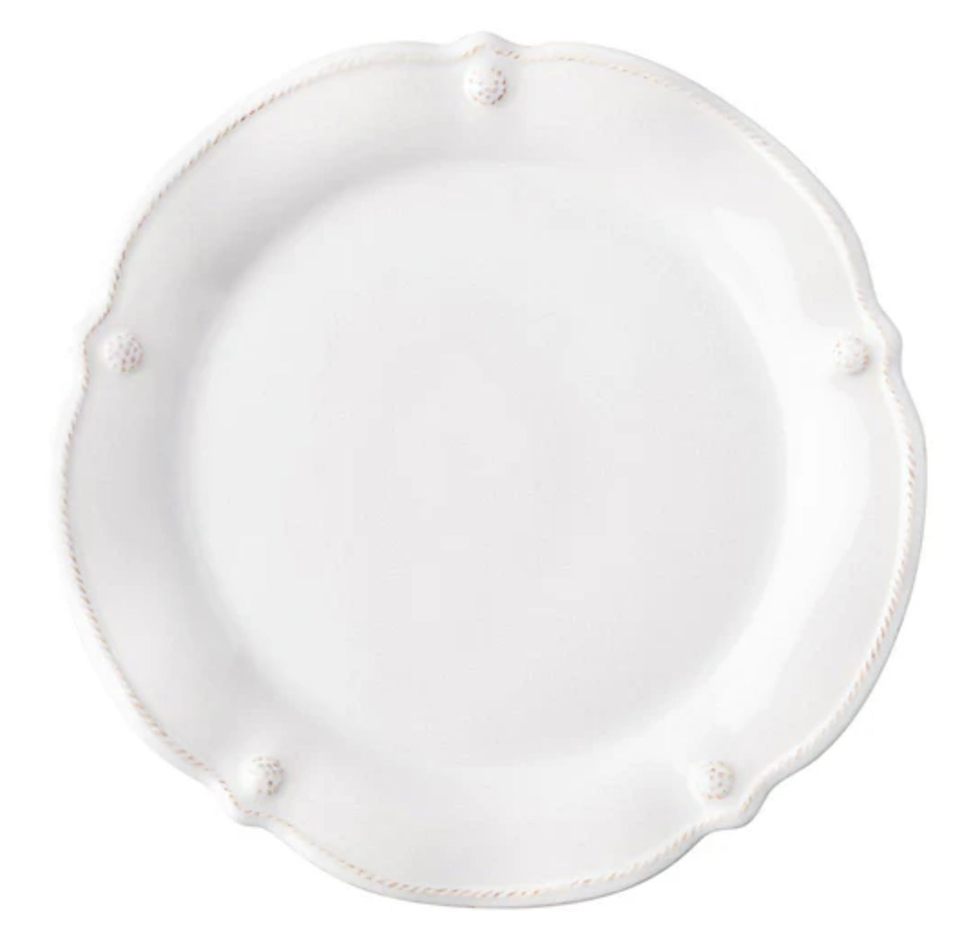 Juliska Berry & Thread Flared Dessert/Salad Plate- Whitewash