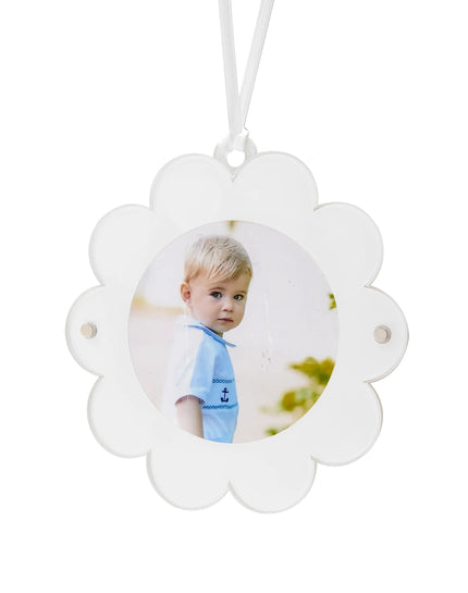 Tara Wilson Daisy Ornament - White