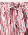 Petite Plume Olivia Wide Leg Pima Pajama Set - Antique Red Ticking
