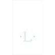 Caspari Antique Robin's Egg Single Initial Guest Towel Napkins - 24 Per Box