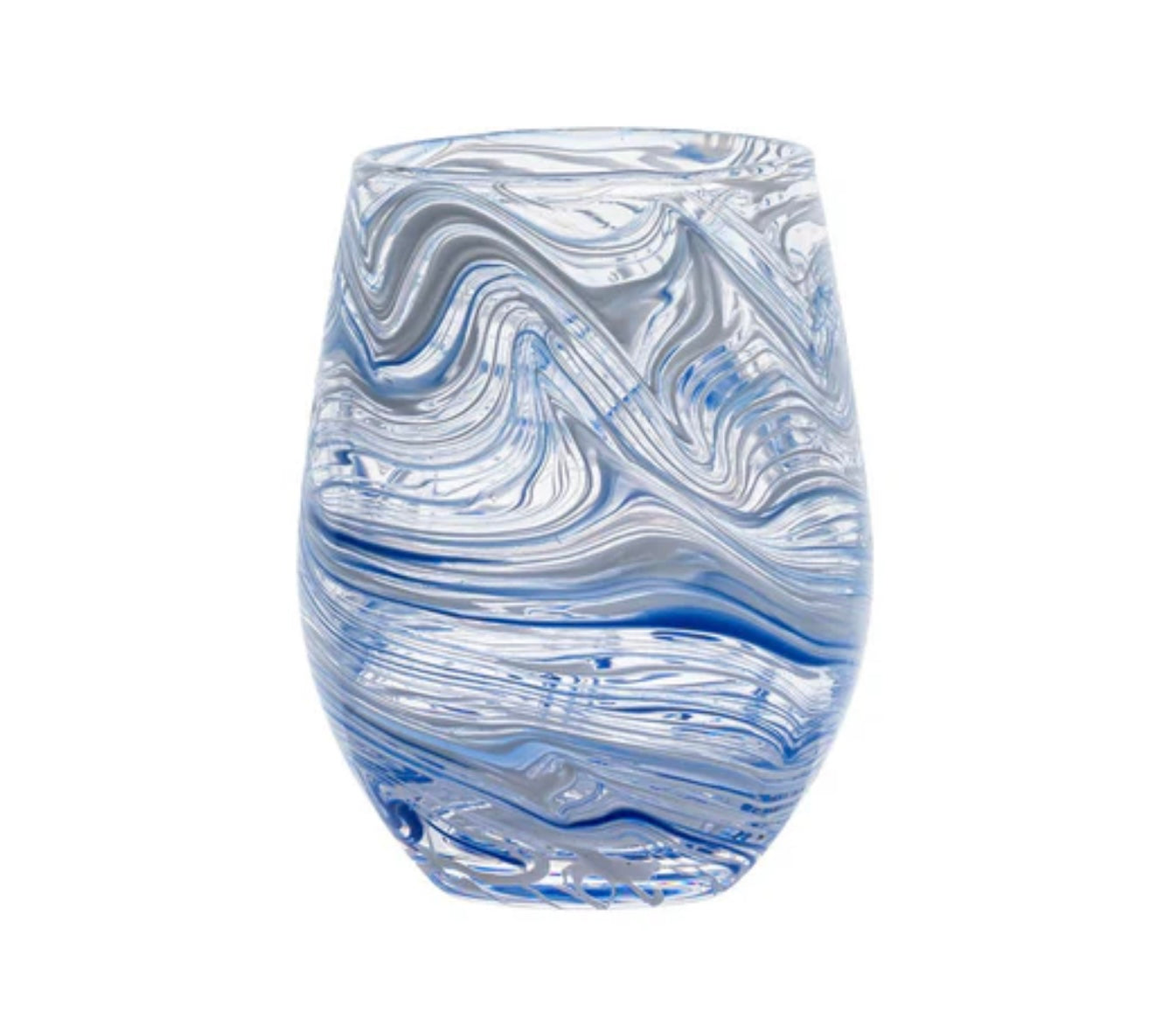 Juliska Marbled Stemless Wine Glass