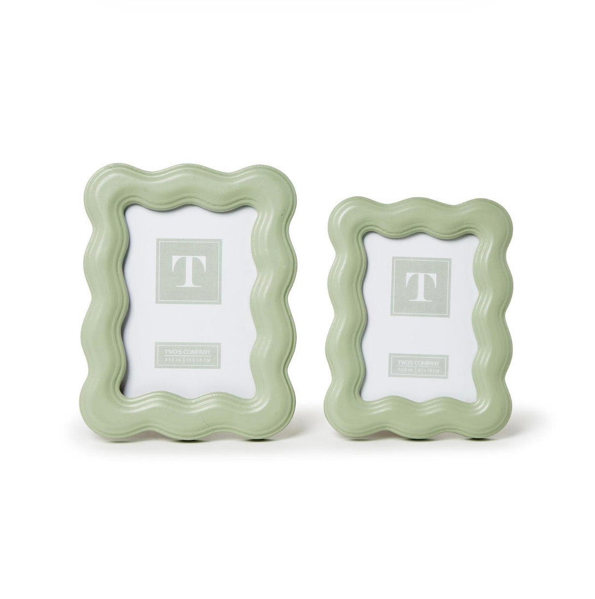 Two’s Company Wavy Wood Frame - 5 X 7