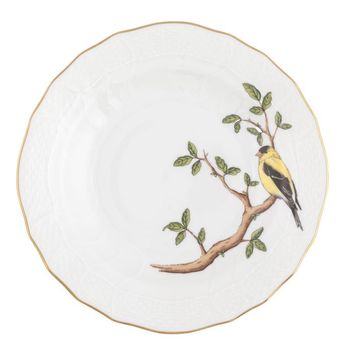 Herend Songbird Dessert Plate - Goldfinch