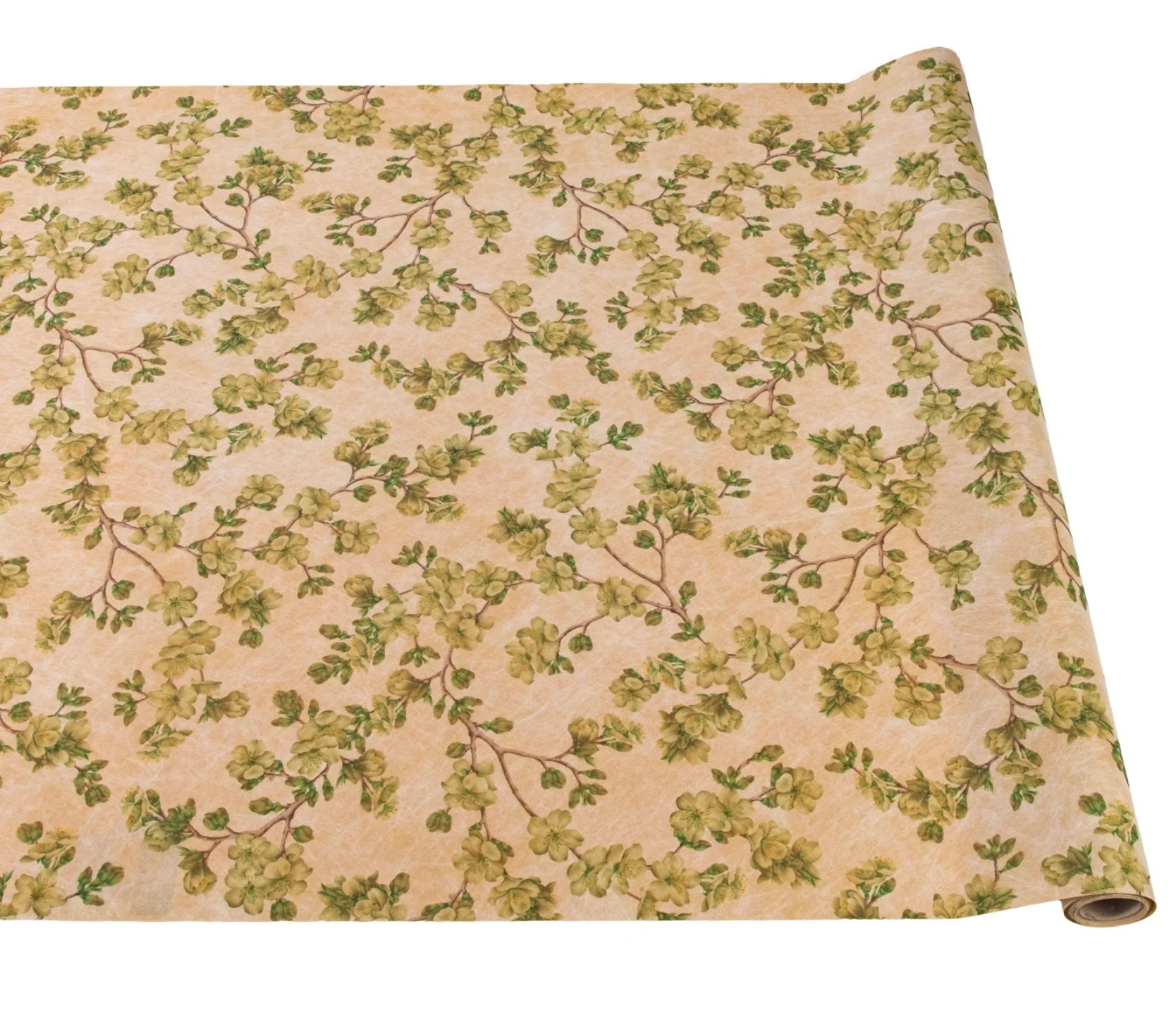 Hester & Cook Cherry Blossom Paper Stripe Runner - Green