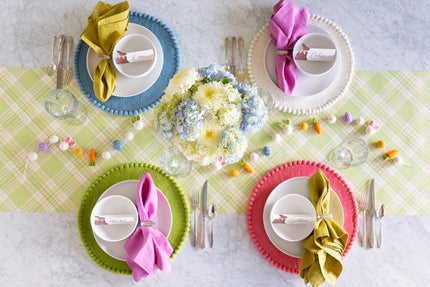 Hester & Cook Pom Pom Felt Placemat - Cornflower Blue