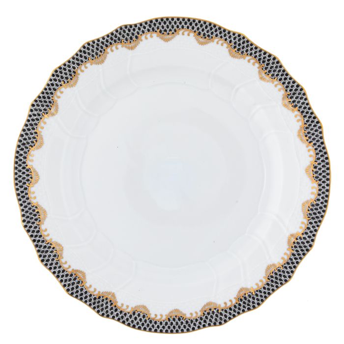 Herend Fishscale Dinner Plate - Black