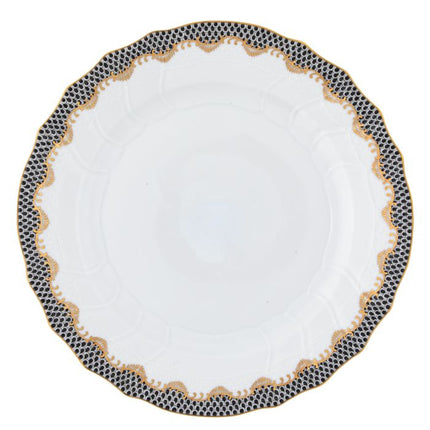 Herend Fishscale Dinner Plate - Black