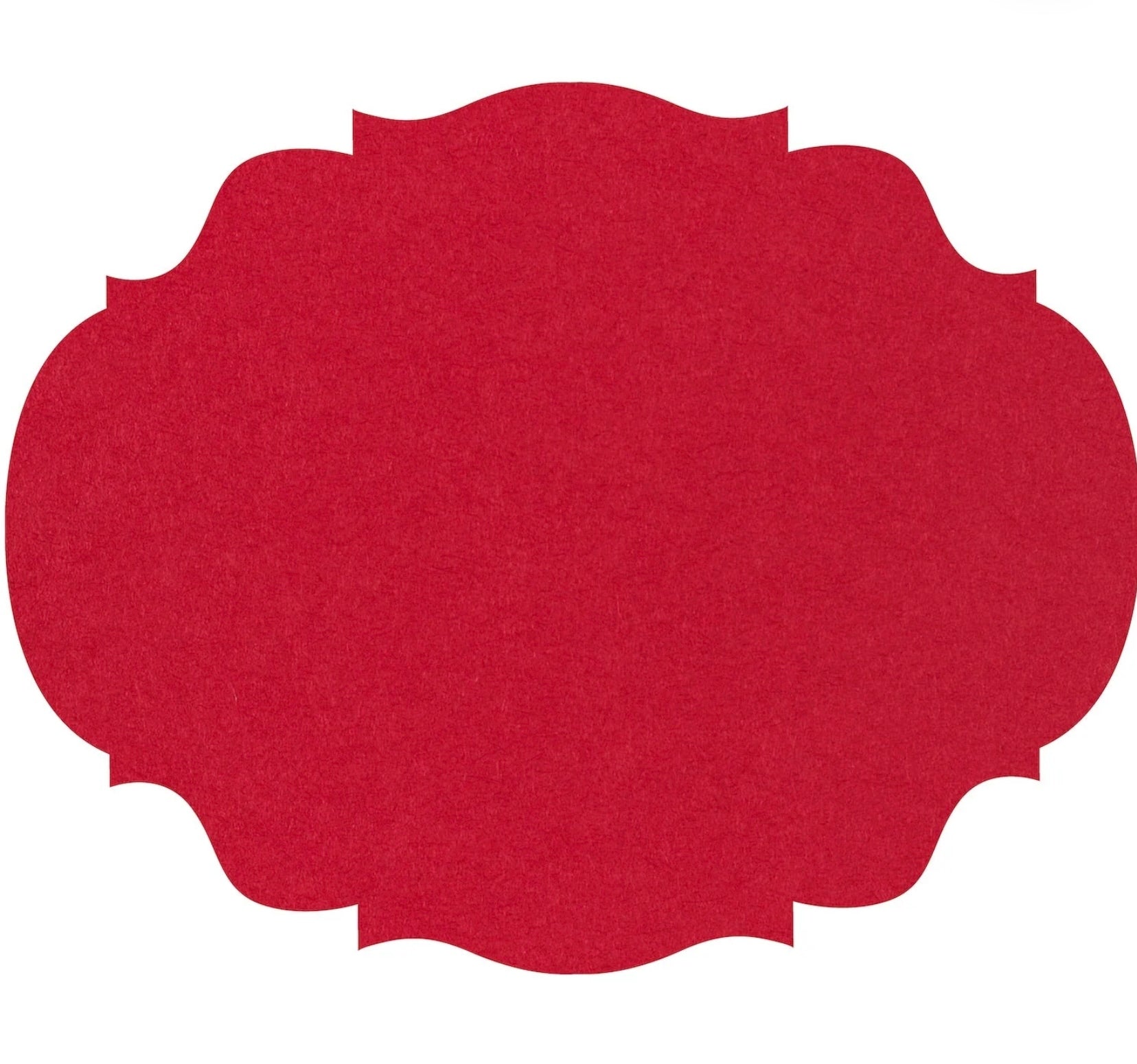 Hester & Cook Die-Cut French Frame Placemat - Red