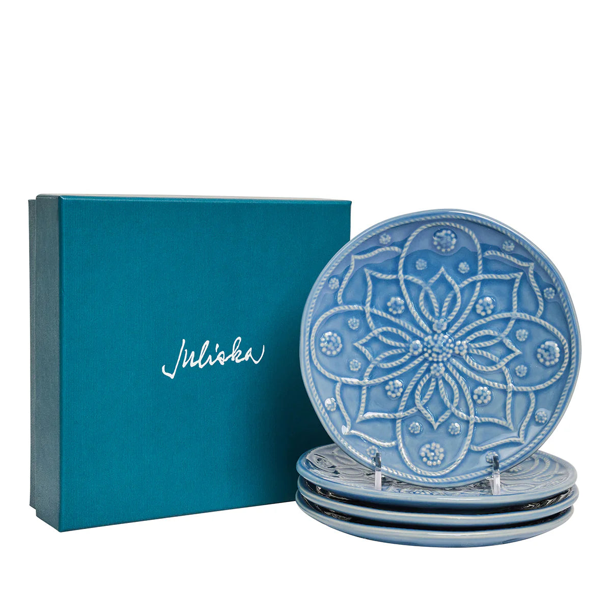 Juliska Jardins Du Monde Side/Cocktail Plate S/4 - Chambray