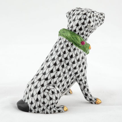 Herend Decorative Holiday Dog - Black