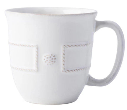Juliska Berry & Thread French Panel Mug - Whitewash