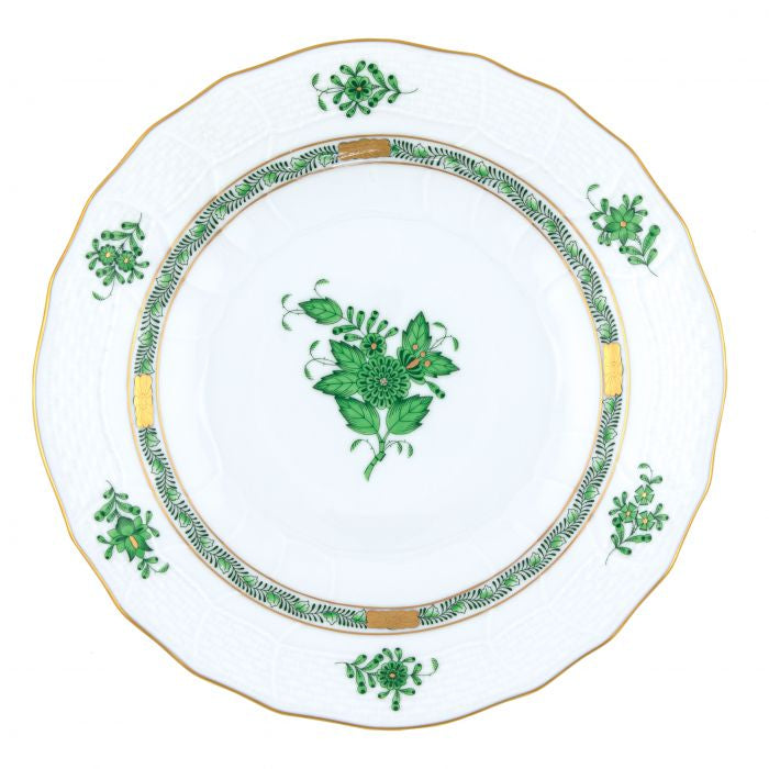 Herend Chinese Bouquet Dessert Plate - Green