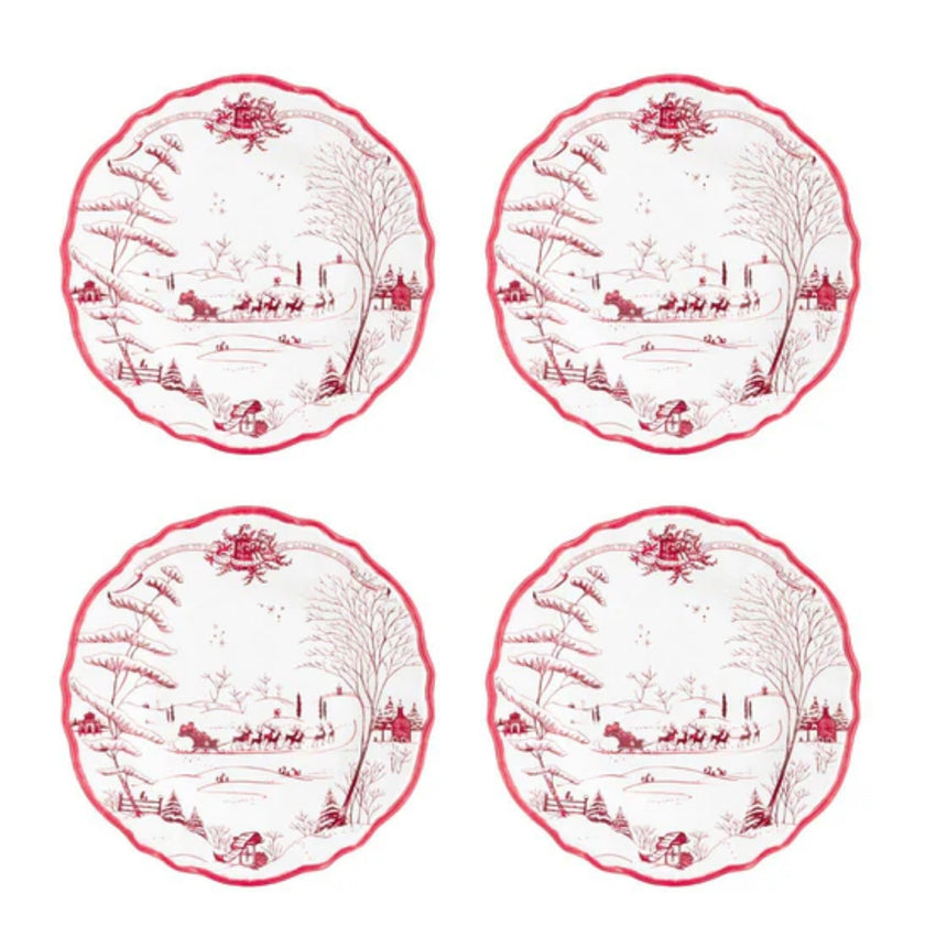 Juliska Winter Frolic Dessert/Salad Plate S/4 - Melamine
