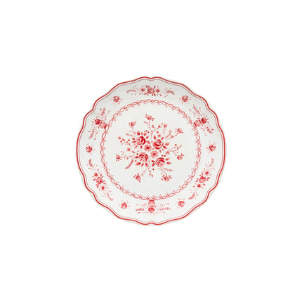 Costa Nova Vila Salad Plate - White/Red