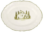 Vietri Borgo Verde Oval Platter