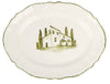 Vietri Borgo Verde Oval Platter