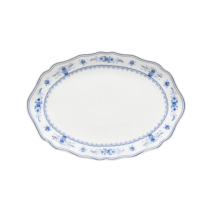 Costa Nova Vila Oval Plate/Platter - White/Blue