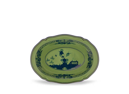 Ginori Oriente Italiano Oval Bowl - Malachite