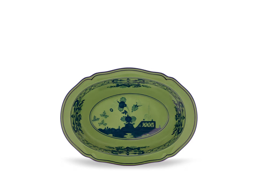 Ginori Oriente Italiano Oval Bowl - Malachite