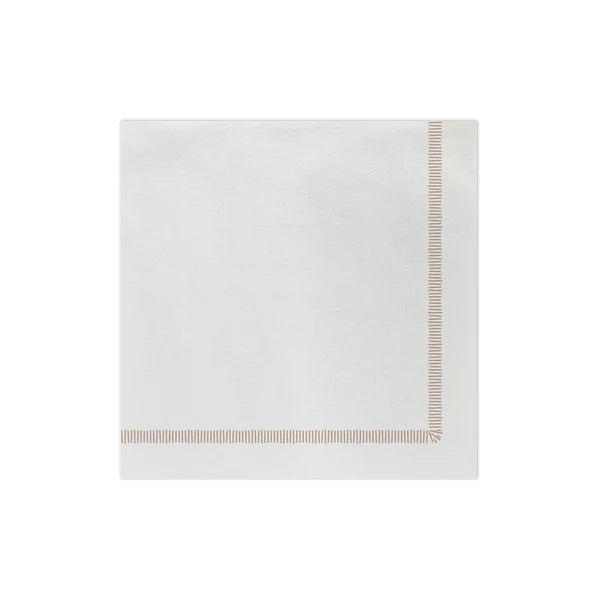 Vietri Fringe Linen Paper Dinner Napkins