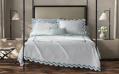 Matouk Mirasol Matelasse Sham - Hazy Blue