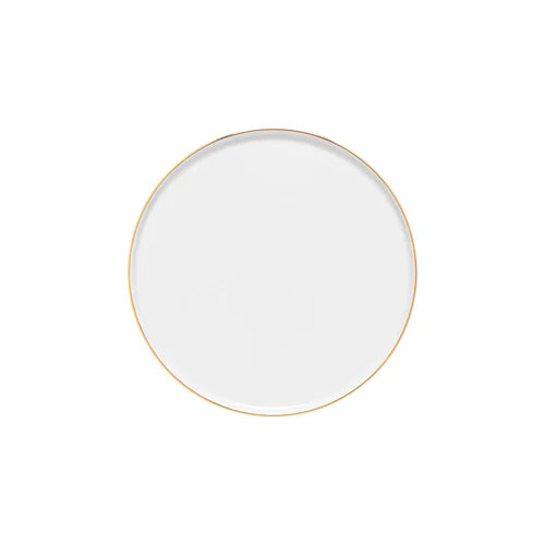 Costa Nova Resonance Salad Plate - White/Gold