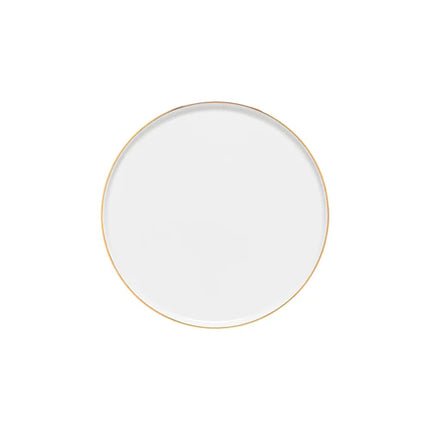 Costa Nova Resonance Salad Plate - White/Gold