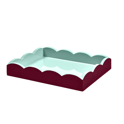Addison Ross 11x8 Two Tone Scalloped Tray