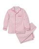 Petite Plume Toddler and Kids Long Set Pajamas - Red Ticking